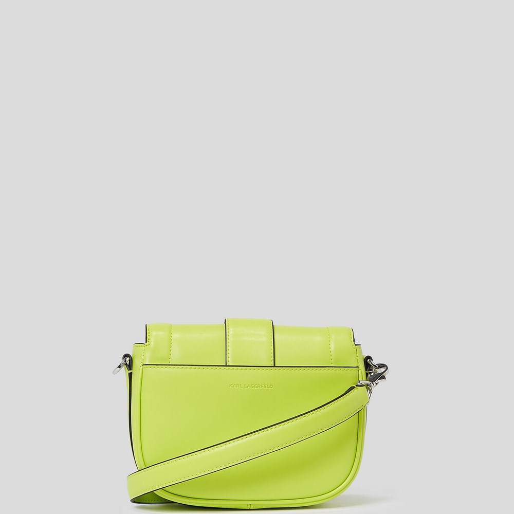 Light Green Women's Karl Lagerfeld K/Saddle Small Shoulder Bags | TH039KFZR