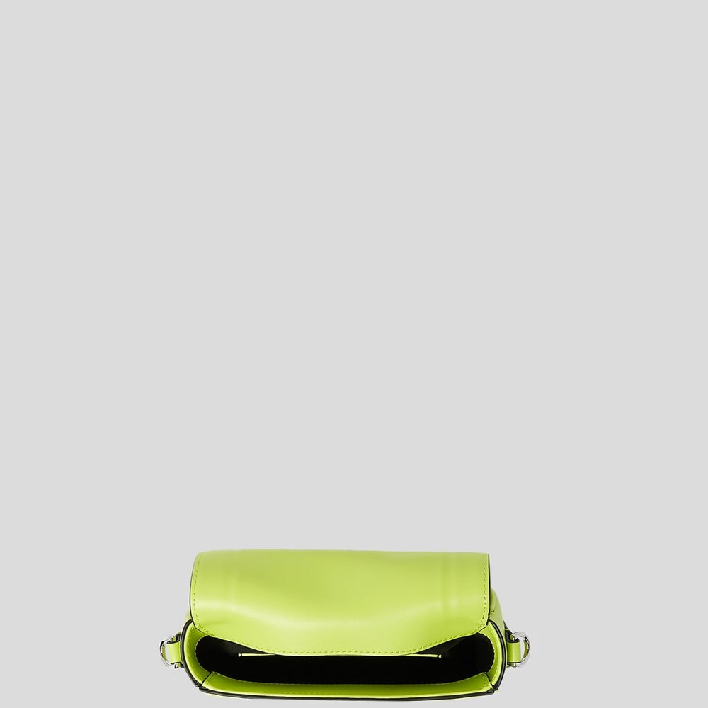 Light Green Women's Karl Lagerfeld K/Saddle Small Shoulder Bags | TH039KFZR