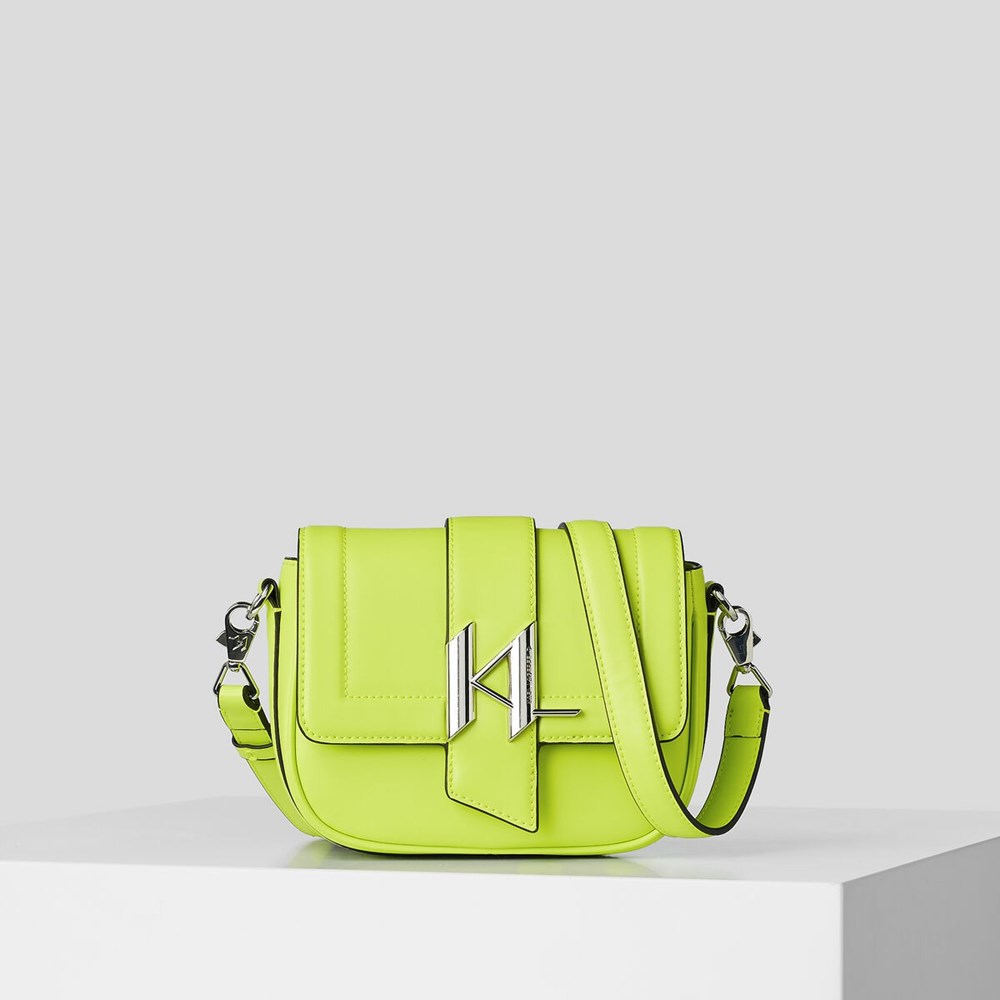 Light Green Women\'s Karl Lagerfeld K/Saddle Small Shoulder Bags | TH039KFZR