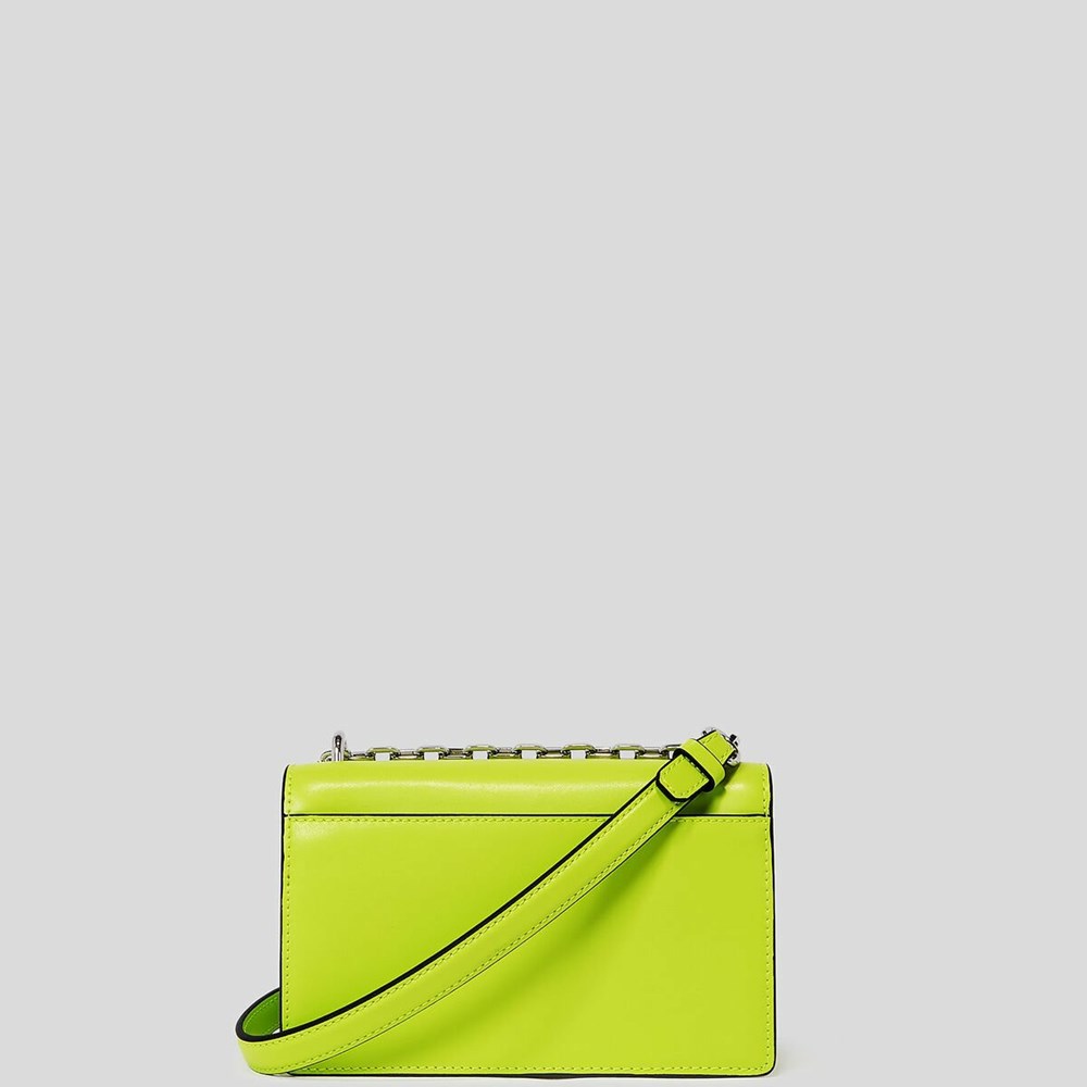 Light Green Women's Karl Lagerfeld K/Signature Small Shoulder Bags | TH179NGSQ