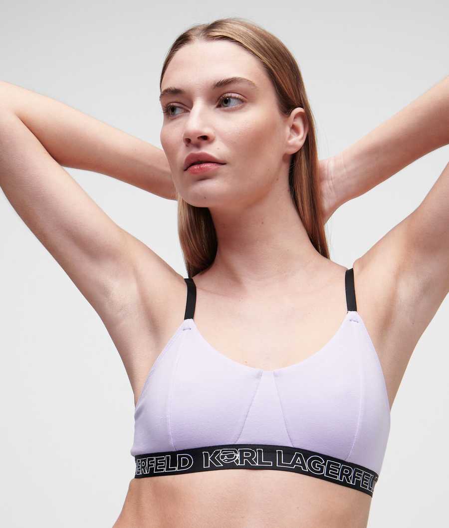 Light Purple Women\'s Karl Lagerfeld Ikonik 2.0 Bralette Underwear | TH381KEXO