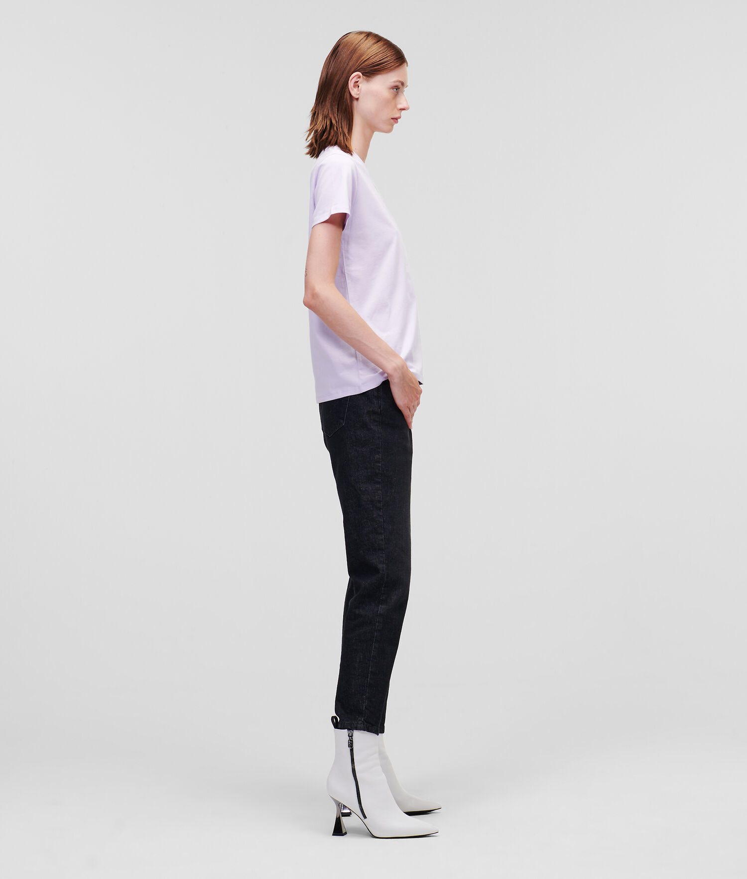 Light Women's Karl Lagerfeld Athleisure T-Shirts | TH046ODFM