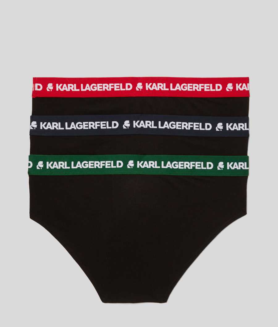 Multicolor Men's Karl Lagerfeld Karl Logo Briefs - 3 Pack Underwear | TH127HTCF