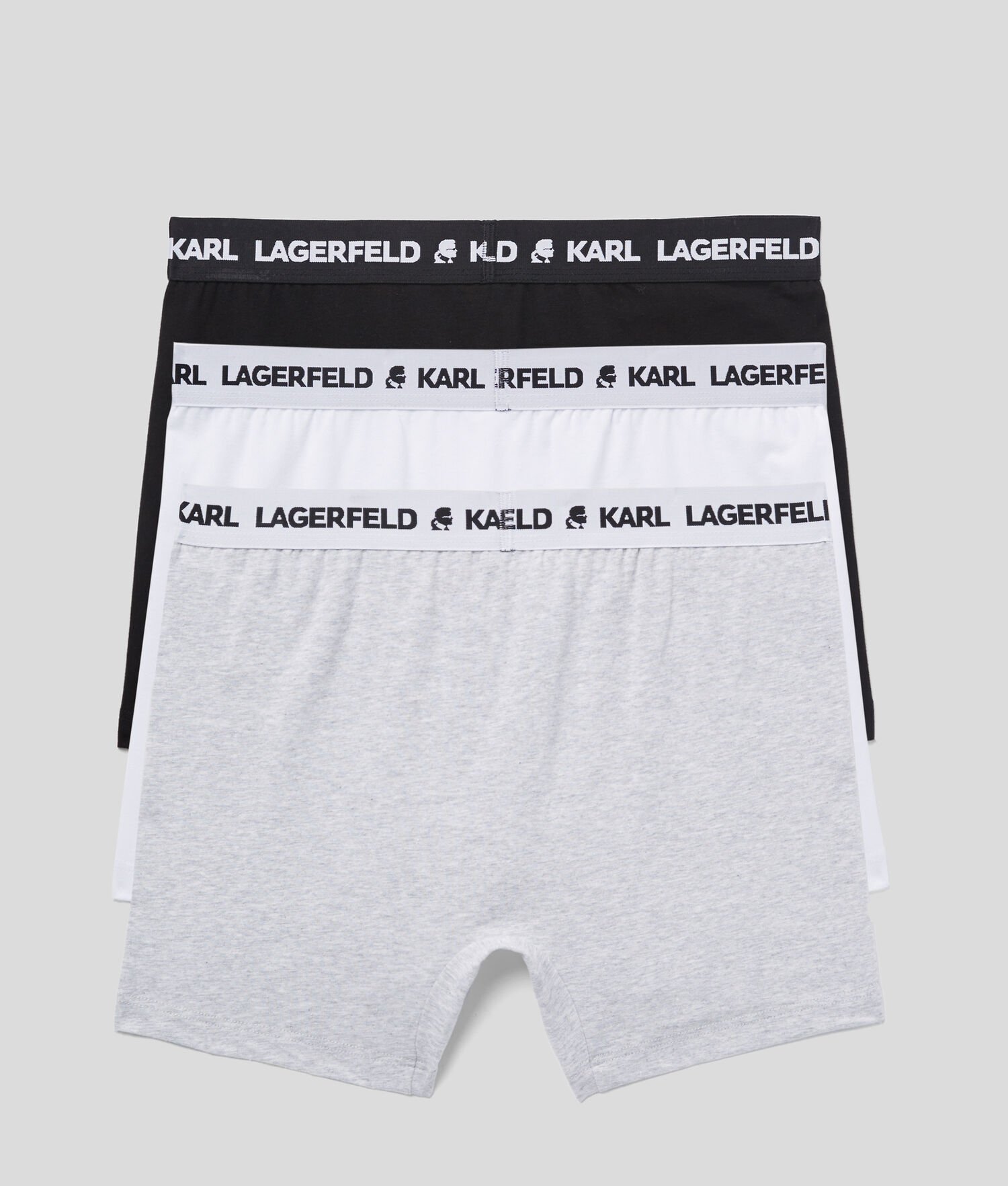 Multicolor Men's Karl Lagerfeld Karl Logo Monochrome Trunks - 3 Pack Underwear | TH912NTSE