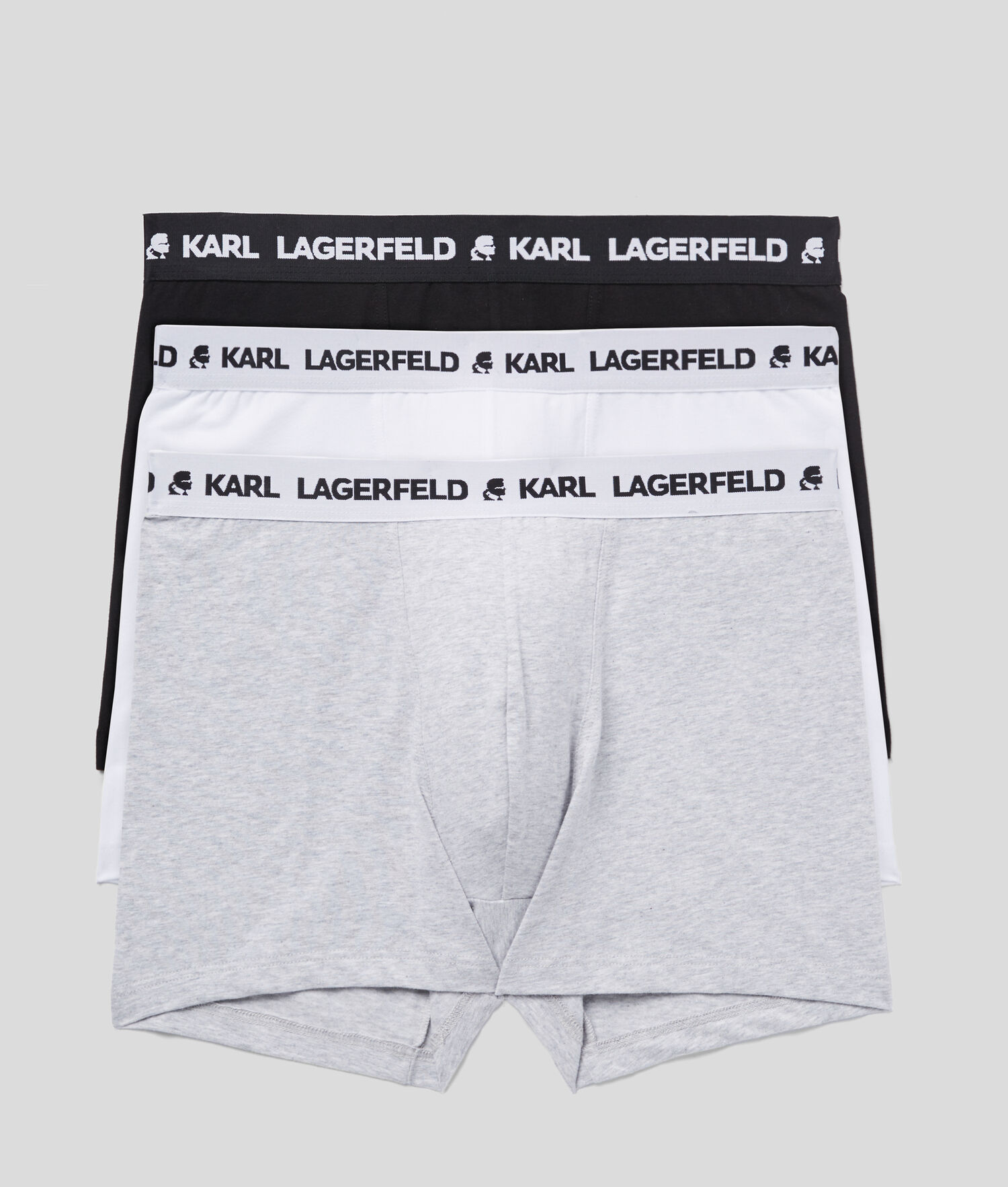 Multicolor Men\'s Karl Lagerfeld Karl Logo Monochrome Trunks - 3 Pack Underwear | TH912NTSE