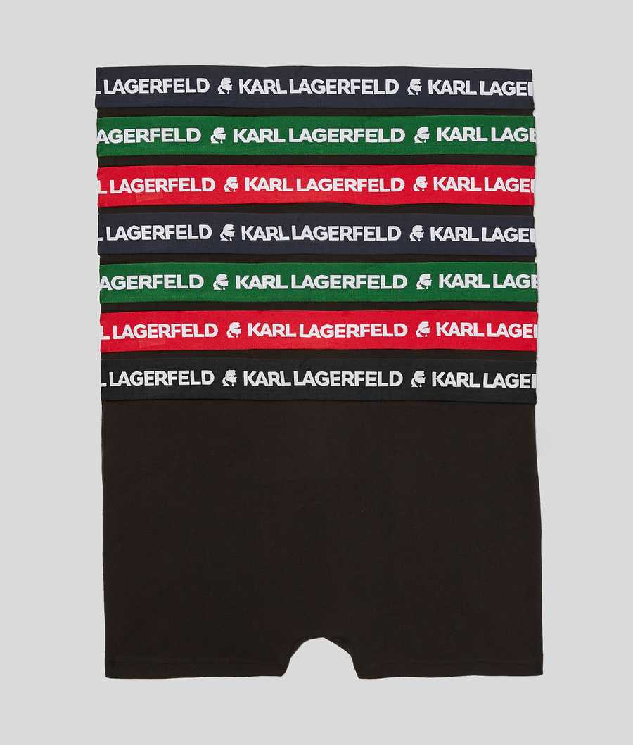 Multicolor Men's Karl Lagerfeld Karl Logo Trunks - 7 Pack Underwear | TH924VYUK