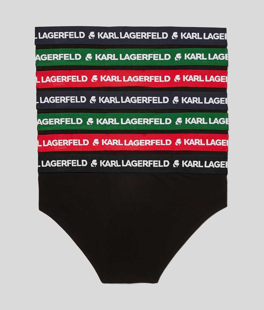 Multicolor Men's Karl Lagerfeld Logo Briefs - 7 Pack Underwear | TH281NVFO