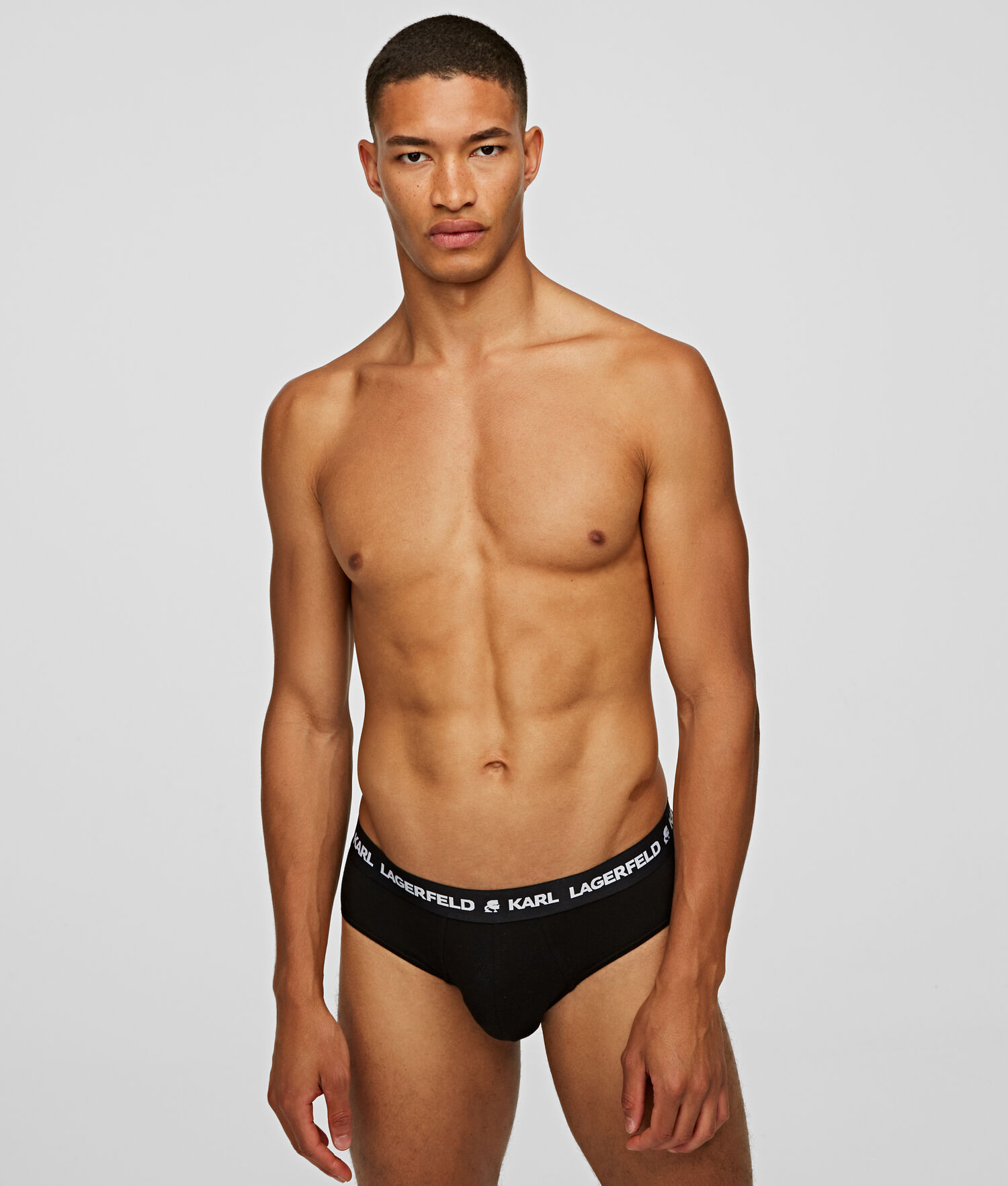 Multicolor Men's Karl Lagerfeld Logo Briefs 3-pack Underwear | TH542ANFD