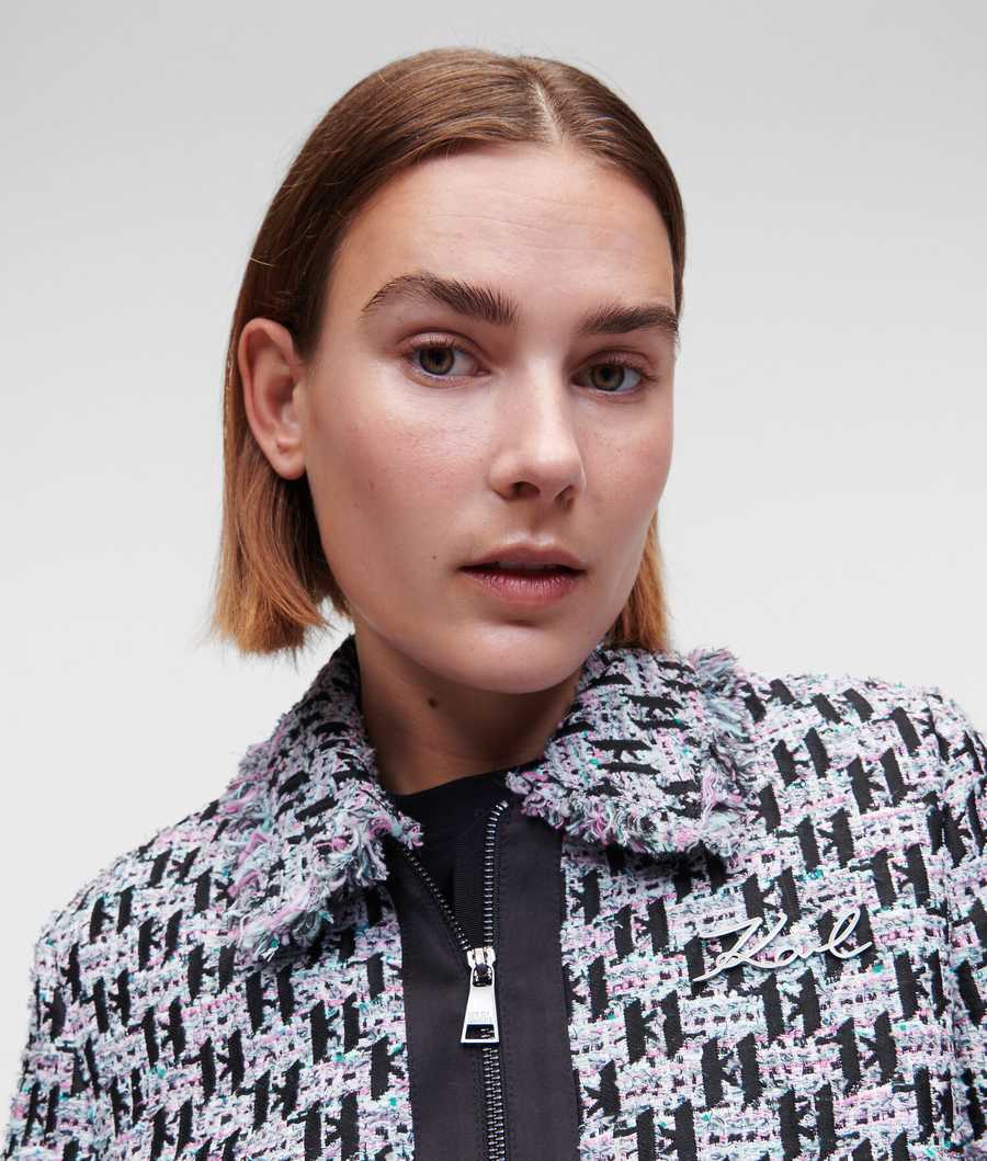 Multicolor Women's Karl Lagerfeld Kl Monogram BOUCLÉ Jackets | TH475PICS