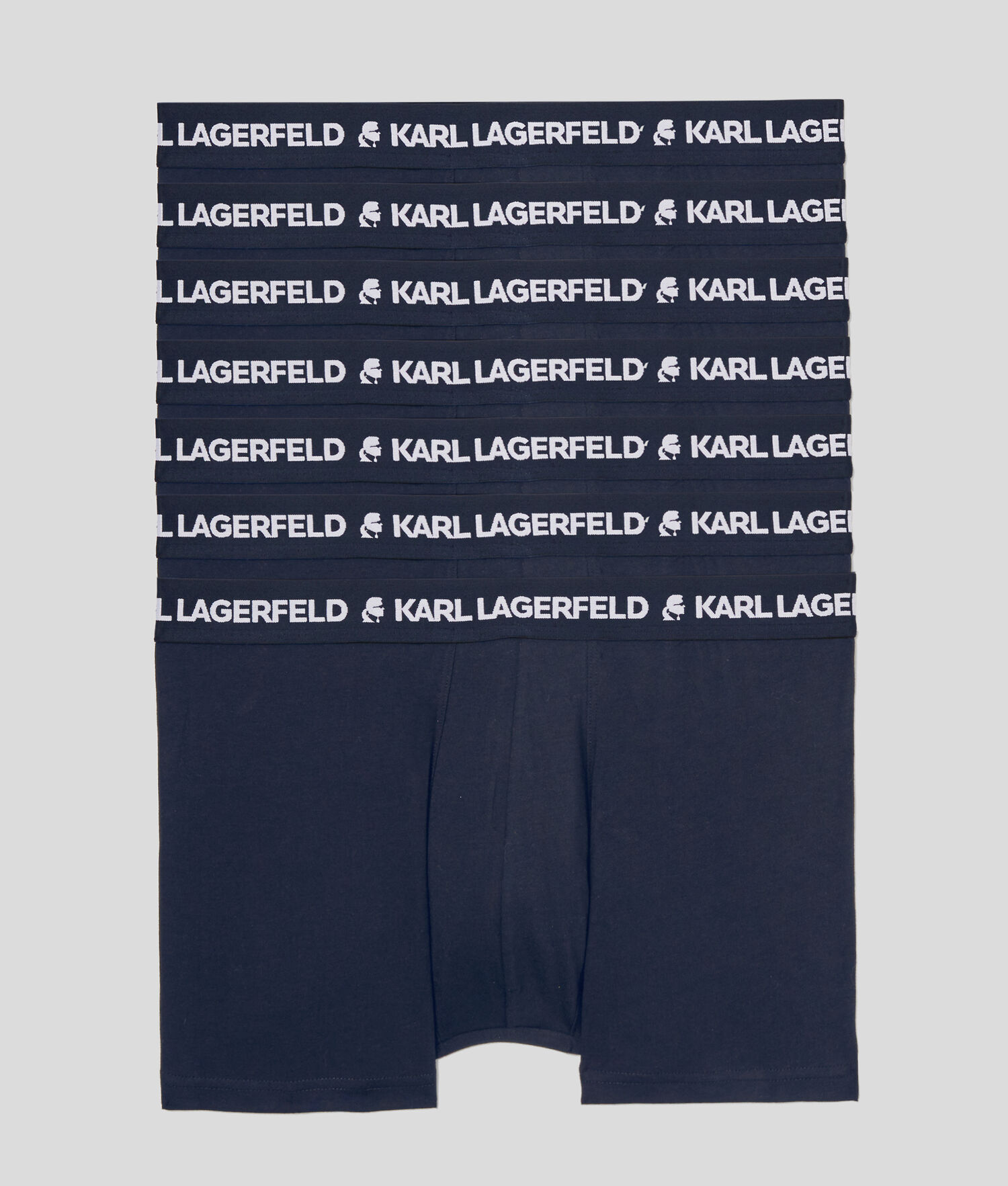 Navy Men\'s Karl Lagerfeld Karl Logo Trunks - 7 Pack Underwear | TH103UTSD