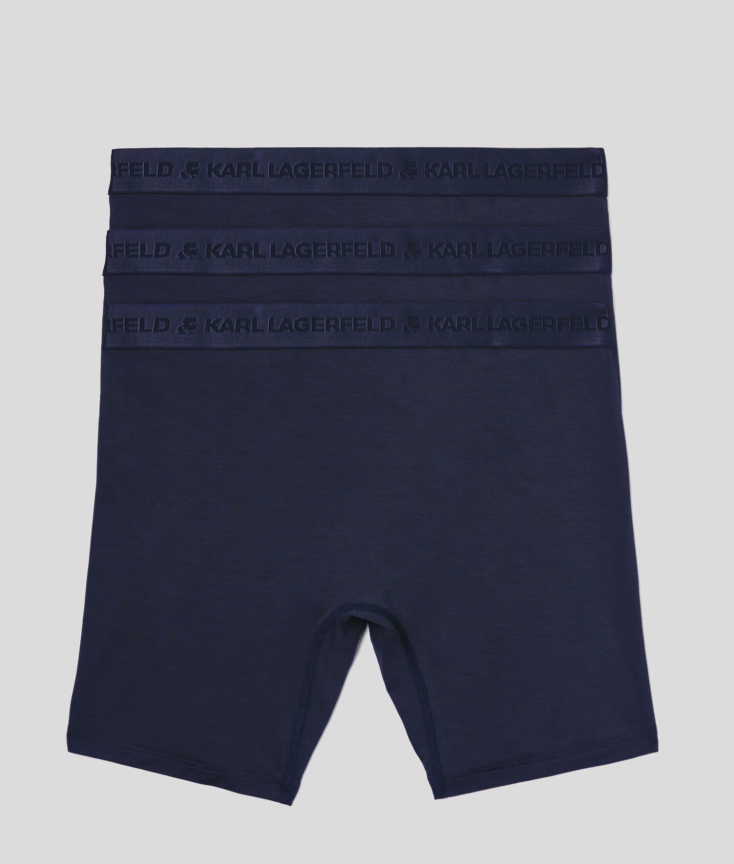 Navy Men's Karl Lagerfeld Premium Karl Logo Boxers – 3 Pack Underwear | TH415OCMT