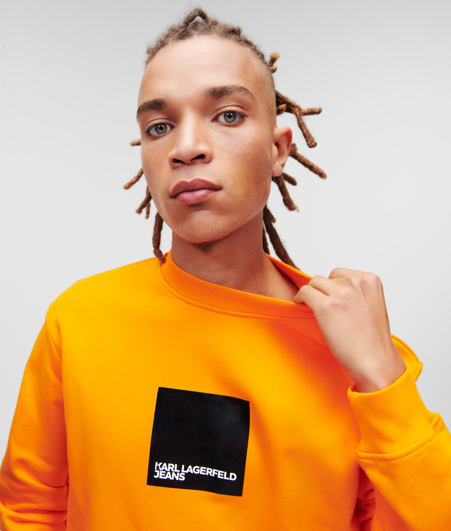 Orange Men's Karl Lagerfeld Klj Sweatshirts | TH526KMVU