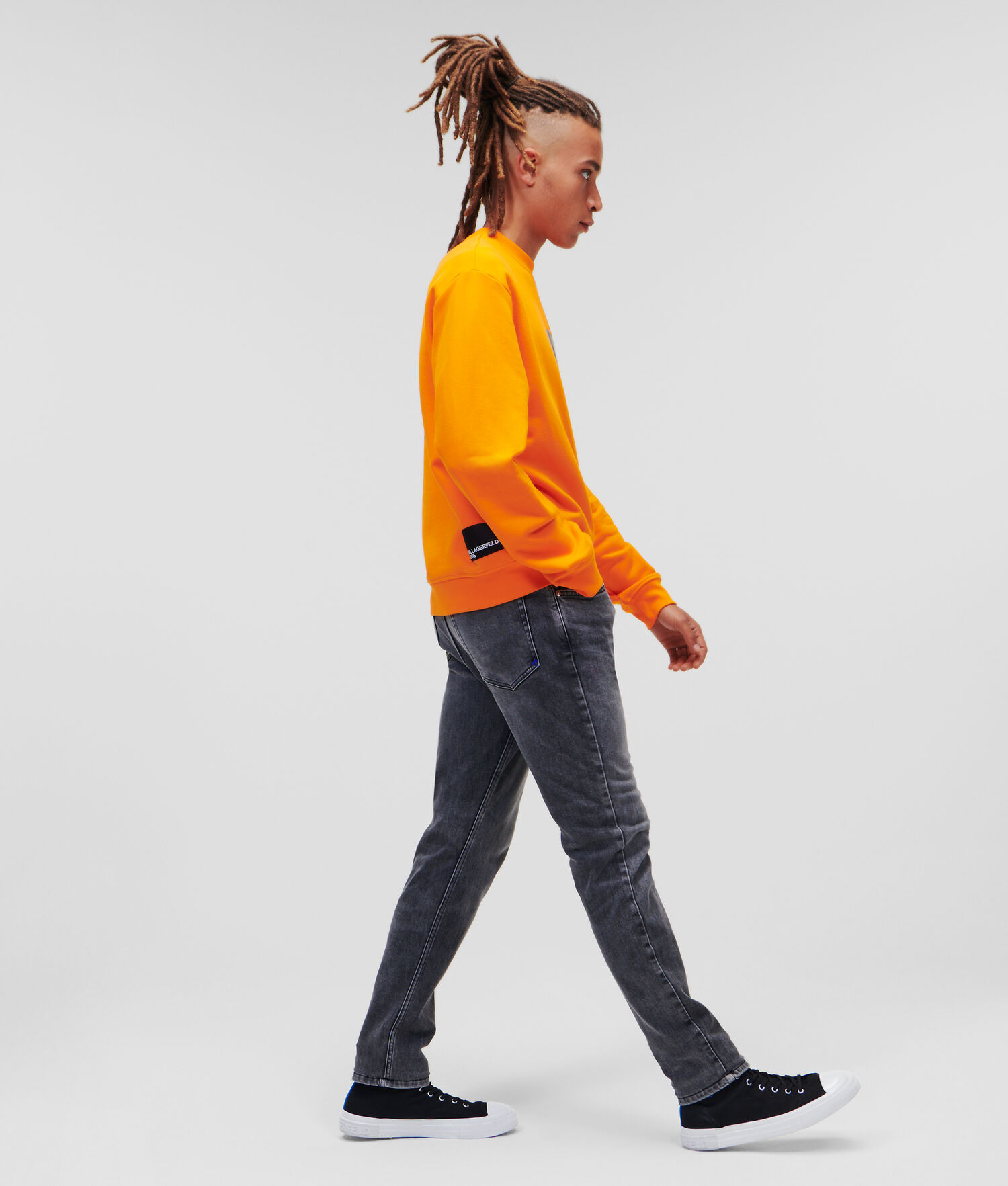 Orange Men's Karl Lagerfeld Klj Sweatshirts | TH526KMVU