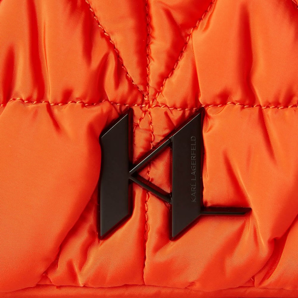 Orange Women's Karl Lagerfeld K/Studio Nylon Bowling Bag | TH309ZXLH