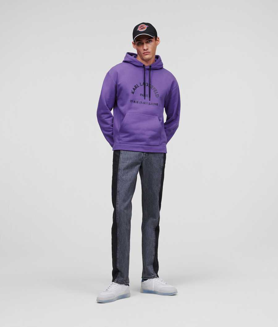 Purple Men's Karl Lagerfeld Rue St-guillaume Sweatshirts | TH749FCMK