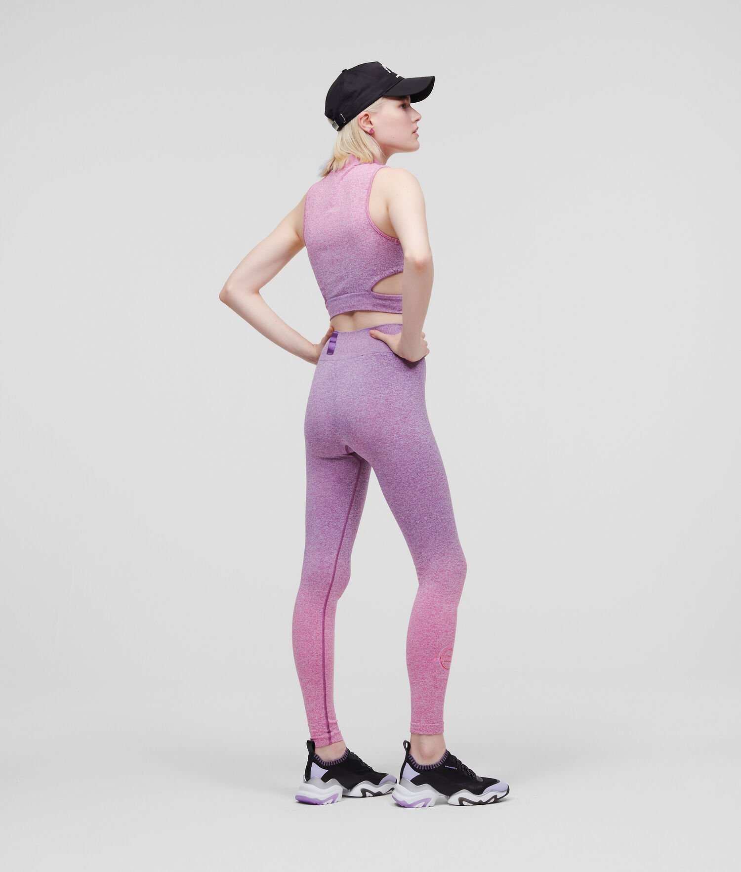 Purple / Pink Women's Karl Lagerfeld Rue St-guillaume Seamless Pants | TH396LIZF