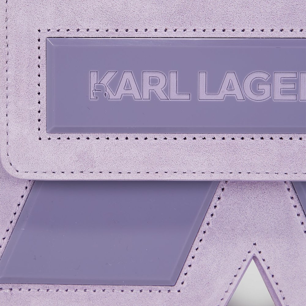 Purple Women's Karl Lagerfeld Essential K Crossbody Bags | TH296NRSP