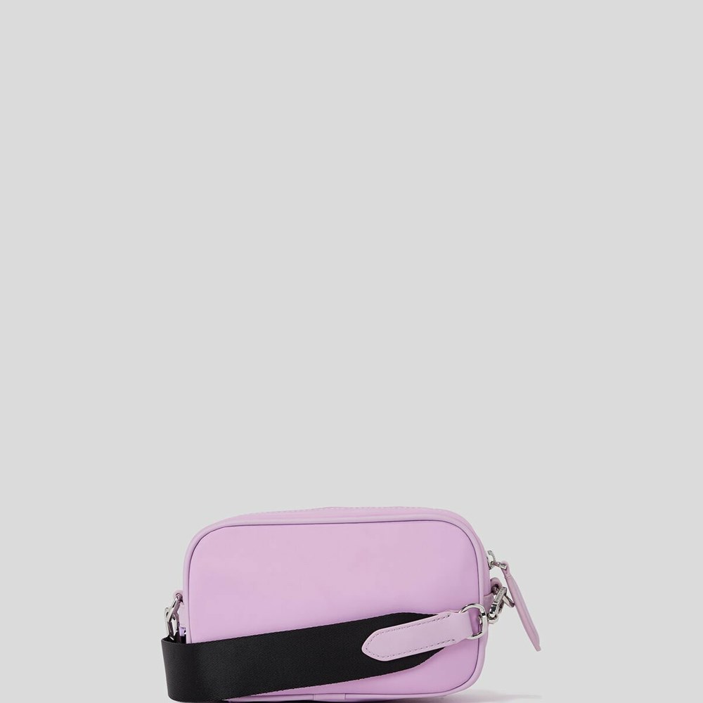 Purple Women's Karl Lagerfeld K/Ikonik 2.0 Nylon Camera Bag | TH132YPCR