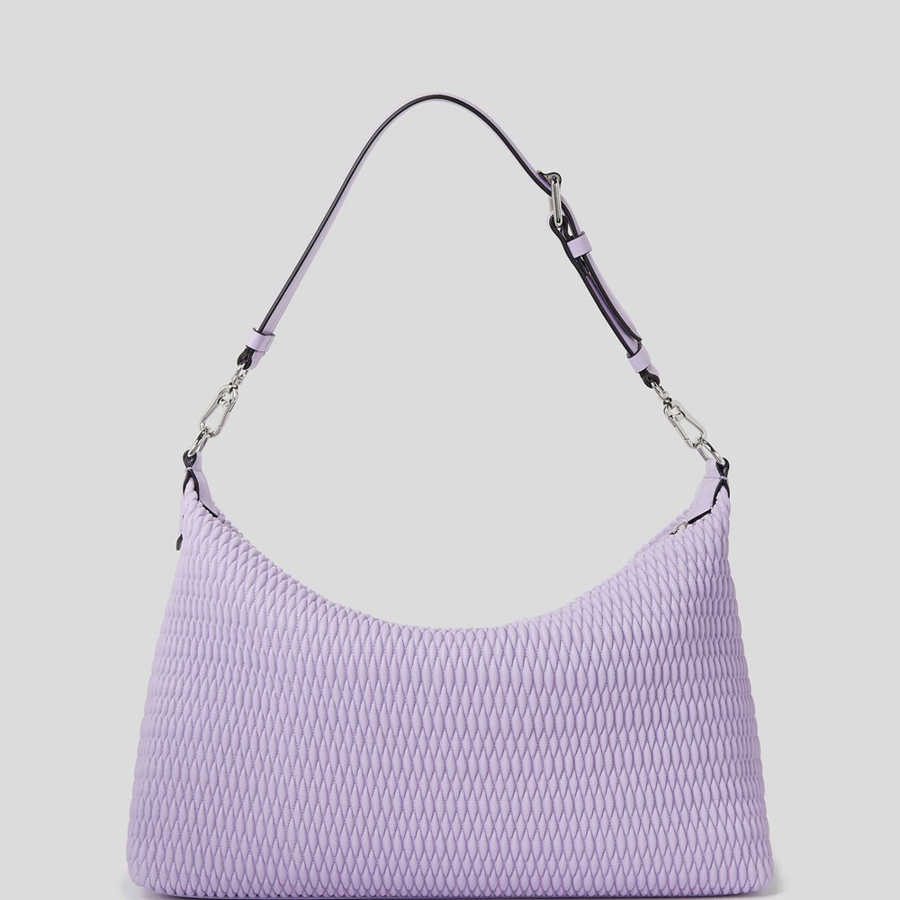 Purple Women's Karl Lagerfeld K/Kushion Quilted Extra-large Shoulder Bags | TH546AUXE