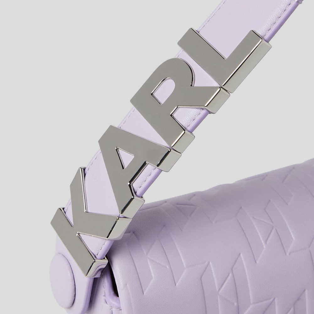 Purple Women's Karl Lagerfeld K/Swing Baguette Bag | TH139EXRZ