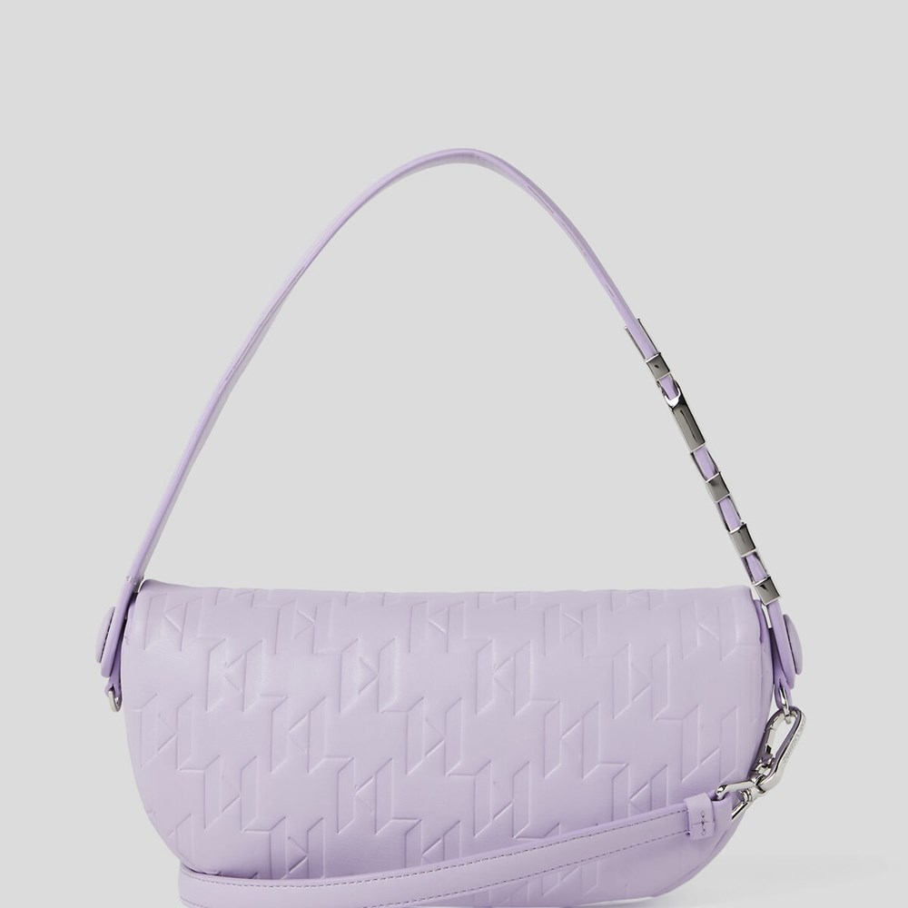 Purple Women's Karl Lagerfeld K/Swing Baguette Bag | TH139EXRZ