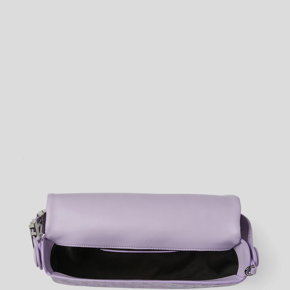 Purple Women's Karl Lagerfeld K/Swing Baguette Bag | TH139EXRZ