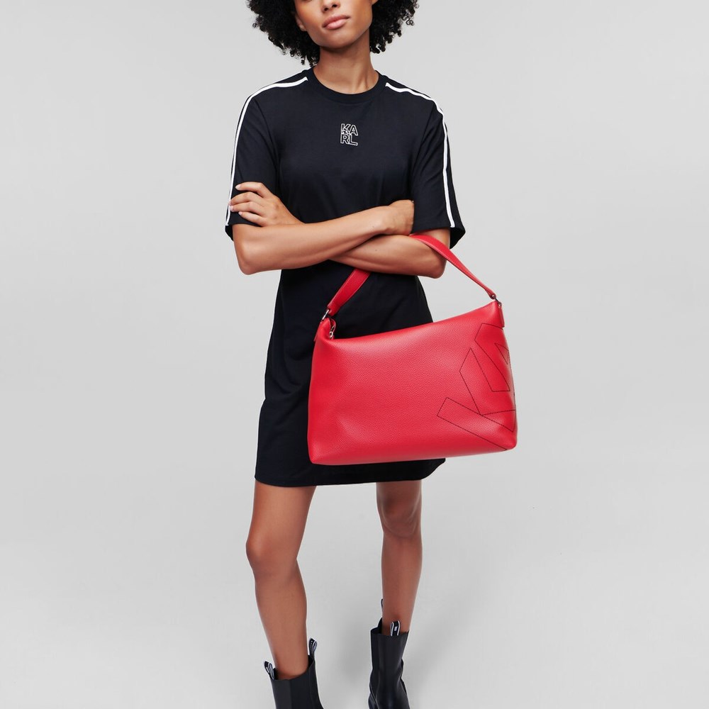 Red Women's Karl Lagerfeld K/Athleisure Tote Bags | TH546KOTH