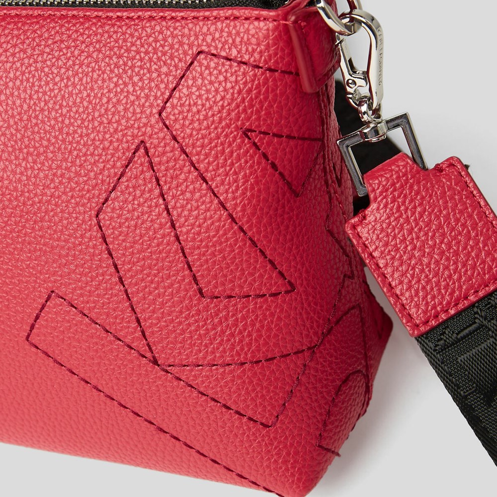 Red Women's Karl Lagerfeld K/Athleisure Crossbody Bags | TH923USXC