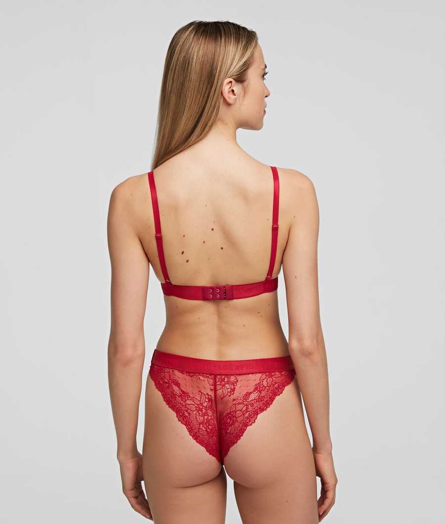 Red Women's Karl Lagerfeld Lace Briefs - 2 Pack Underwear | TH594FQPE