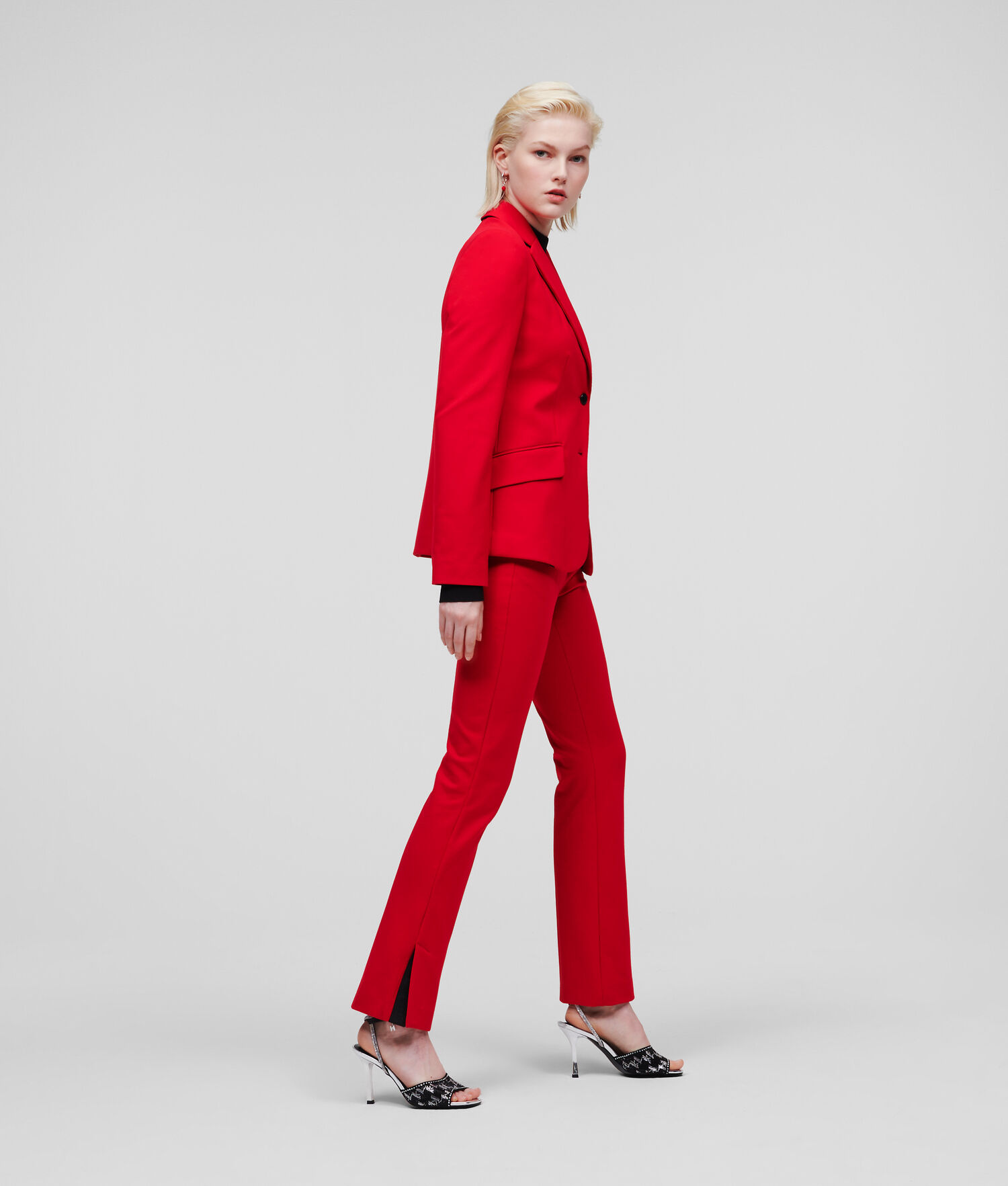 Red Women's Karl Lagerfeld Punto Jackets | TH531HNST