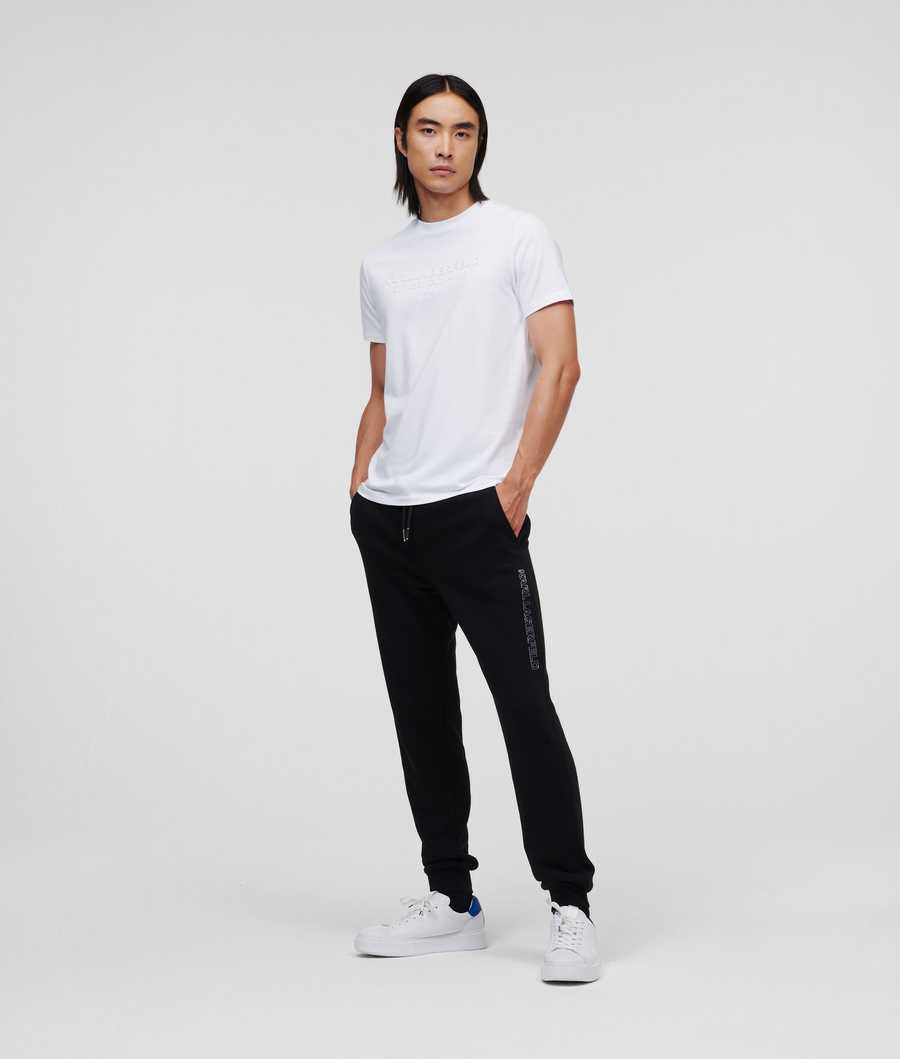 Silver Men's Karl Lagerfeld Karl Relaxed Fit Sweatpants | TH827OQTV