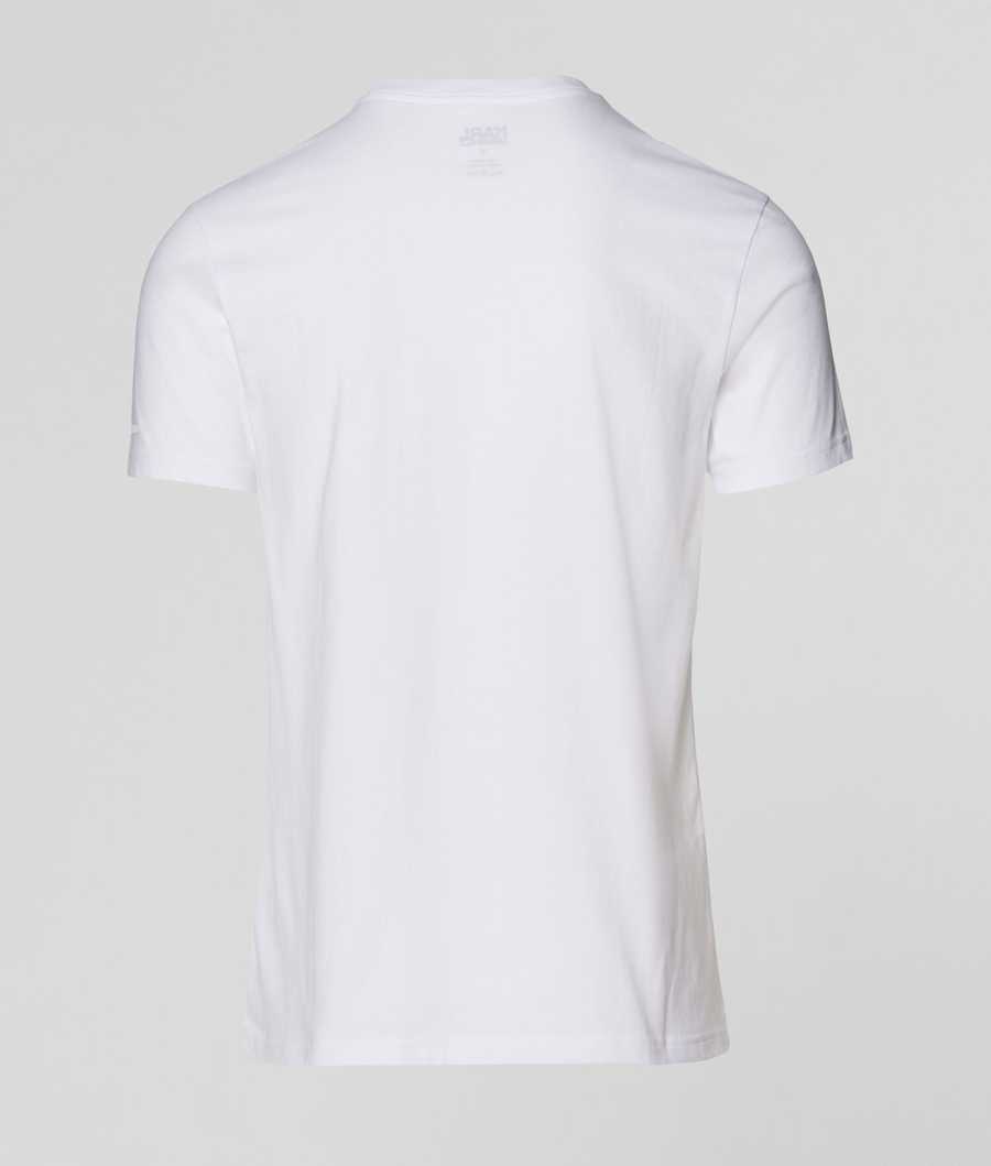 White Men's Karl Lagerfeld Crew-neck T-shirt - 2 Pack Underwear | TH027EADY