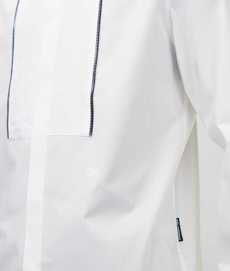 White Men's Karl Lagerfeld Evening Shirts | TH465ZKUP