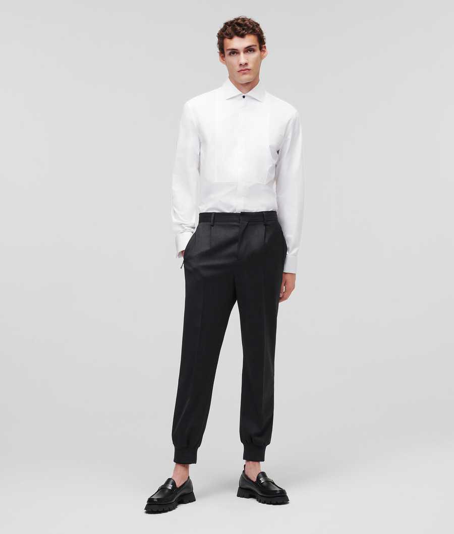 White Men's Karl Lagerfeld Evening Shirts | TH873PEOD