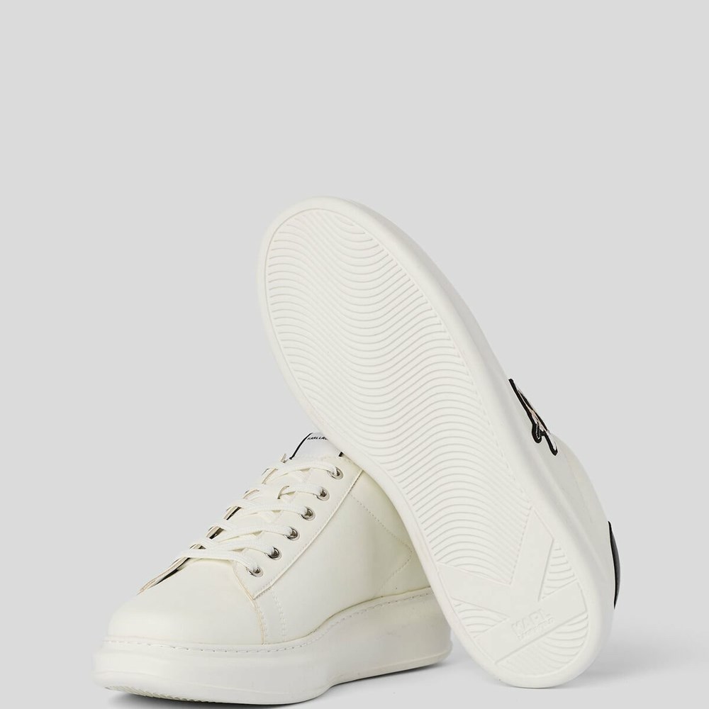 White Men's Karl Lagerfeld K/Ikonik Kapri Sneakers | TH298WAVQ