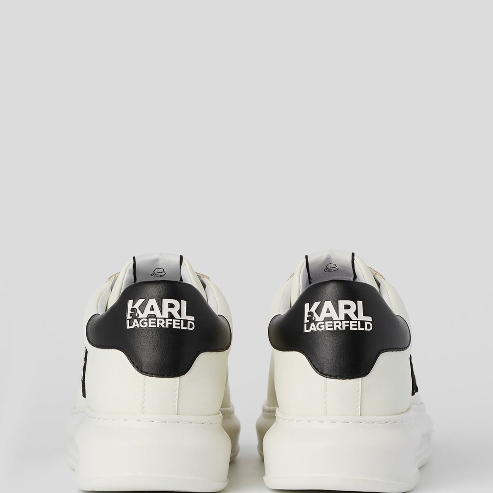 White Men's Karl Lagerfeld K/Ikonik Kapri Sneakers | TH298WAVQ