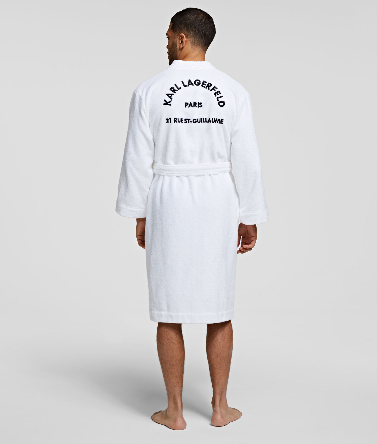 White Men's Karl Lagerfeld Rue St-guillaume Bathrobe Loungewear | TH120AJWG