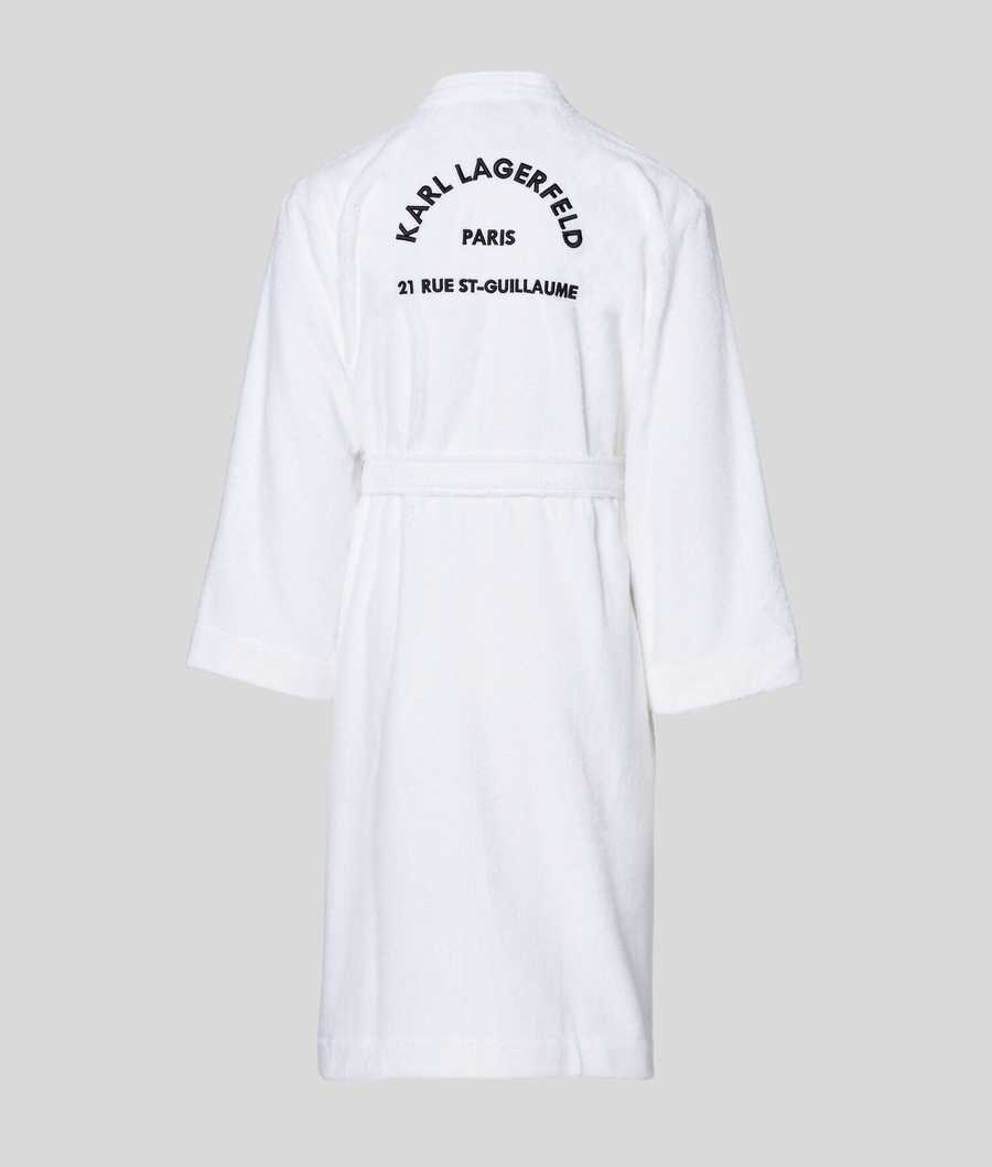 White Men's Karl Lagerfeld Rue St-guillaume Bathrobe Loungewear | TH120AJWG