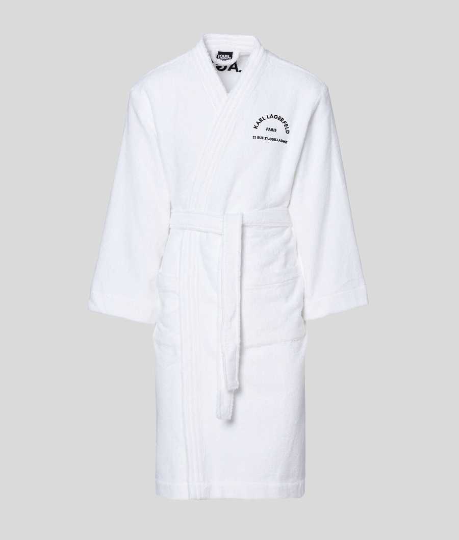 White Men's Karl Lagerfeld Rue St-guillaume Bathrobe Loungewear | TH287PKDC