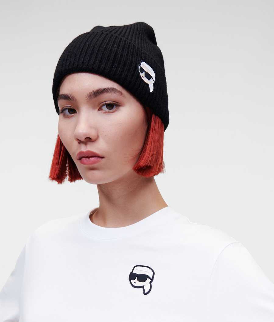 White Women's Karl Lagerfeld Ikonik 2.0 Oversized T-Shirts | TH594ZOGM