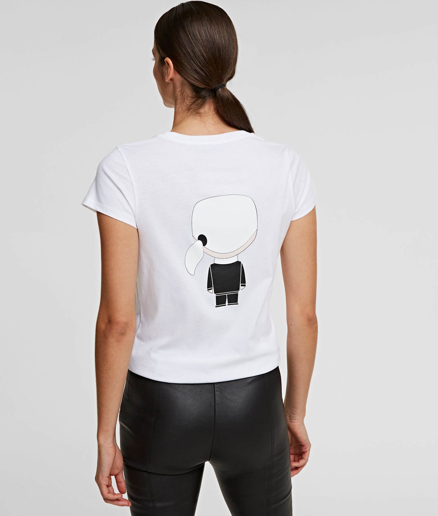 White Women's Karl Lagerfeld Ikonik Karl T-Shirts | TH172FZAL