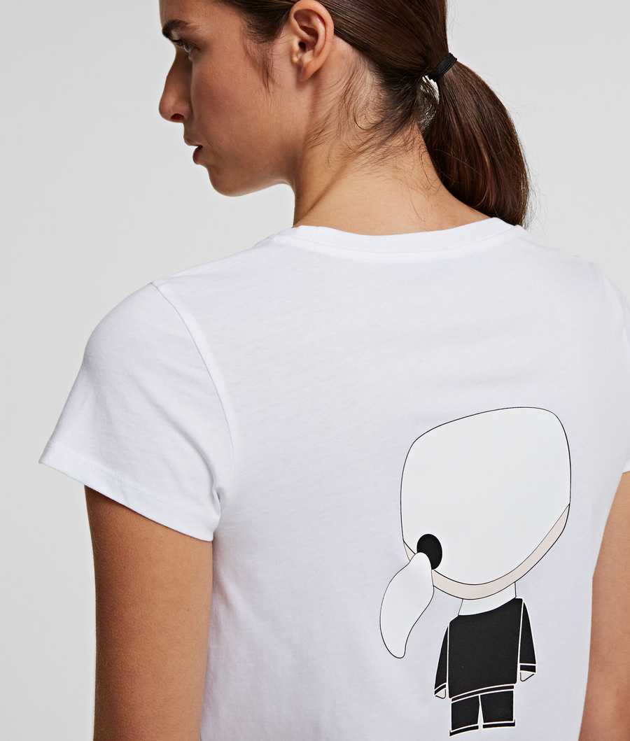 White Women's Karl Lagerfeld Ikonik Karl T-Shirts | TH172FZAL