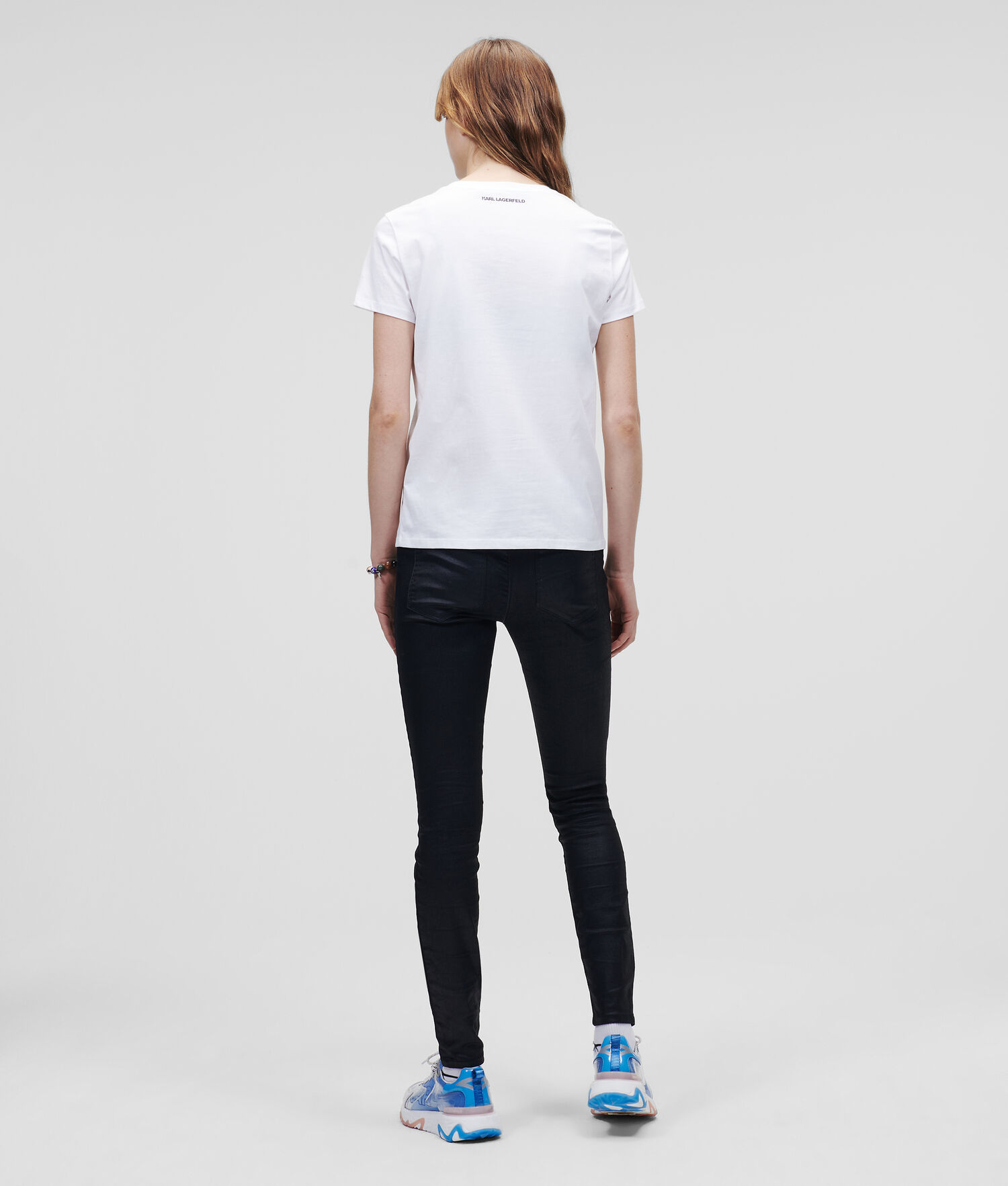 White Women's Karl Lagerfeld Jelly Karl Logo T-Shirts | TH905QZFP