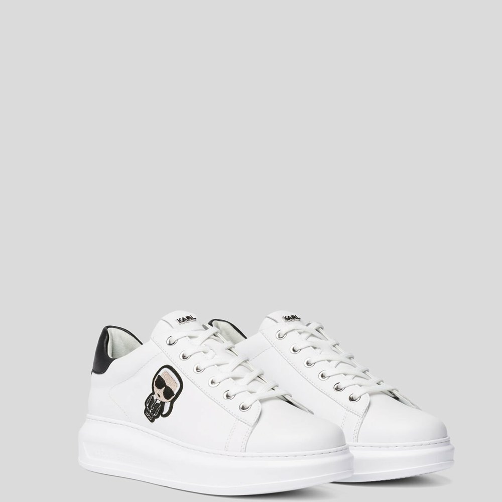 White Women's Karl Lagerfeld K/Ikonik Kapri Sneakers | TH649FPHK