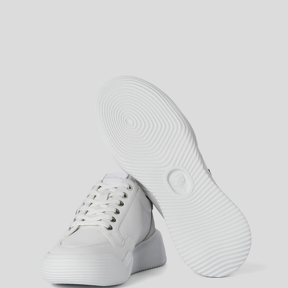 White Women's Karl Lagerfeld K/Ikonik Kapri Run Sneakers | TH916ZWUK