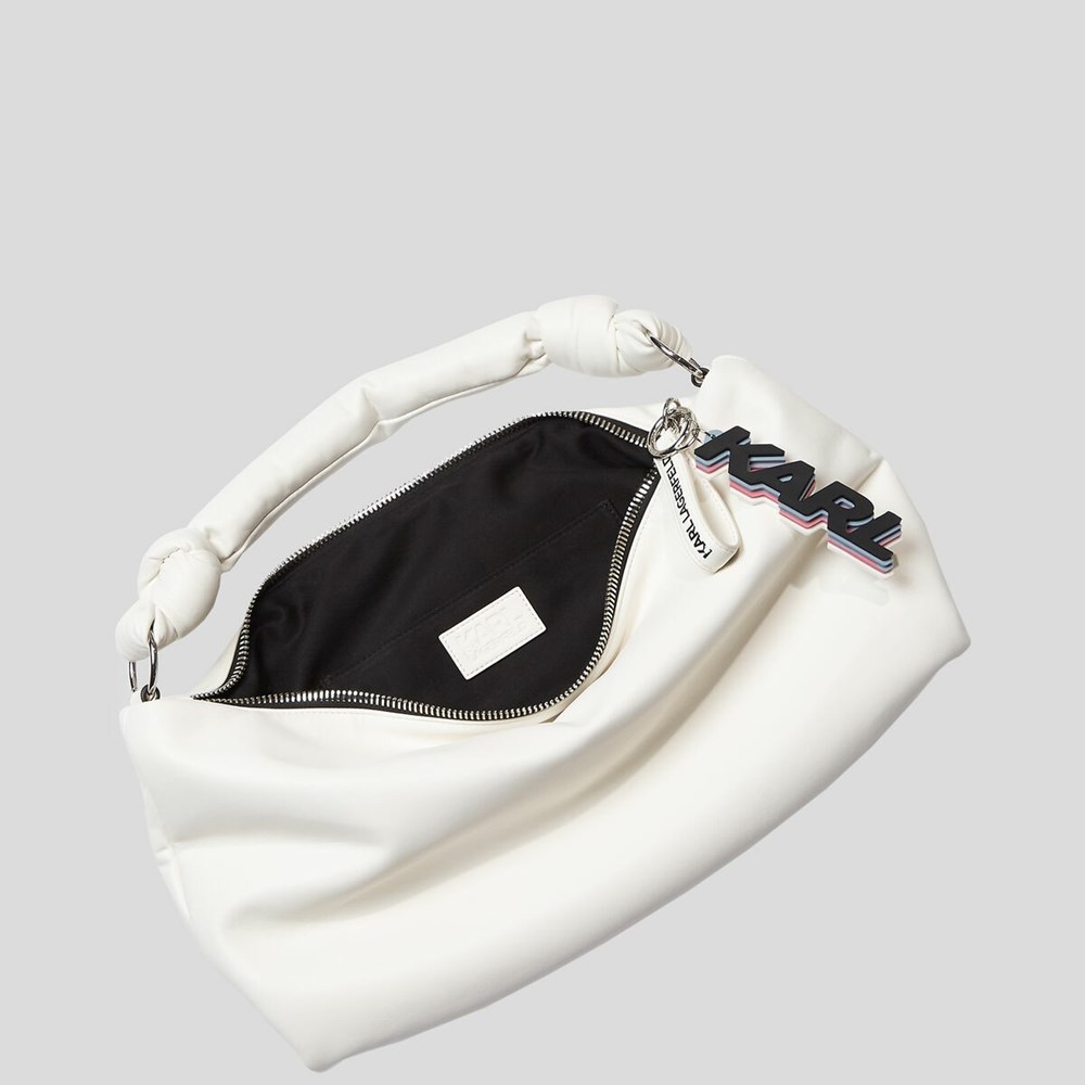 White Women's Karl Lagerfeld K/Knotted Shoulder Bags | TH329FNBV