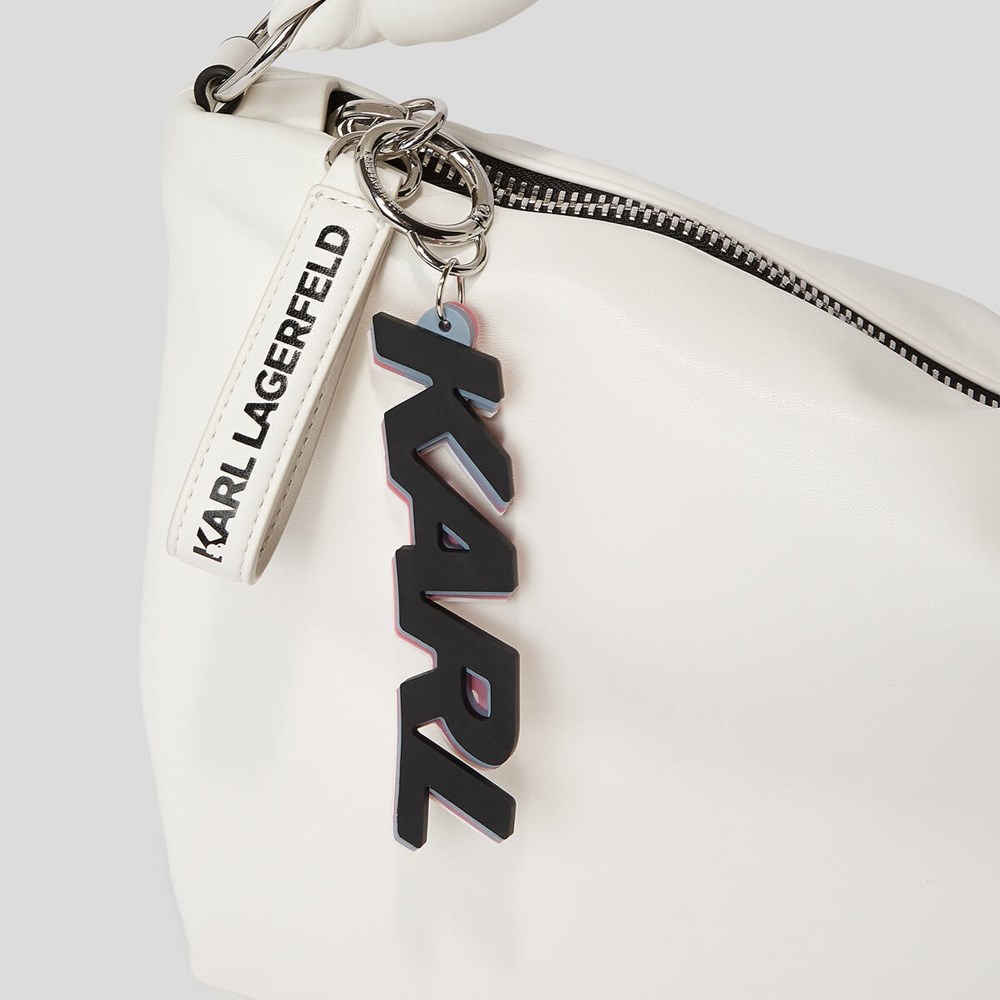 White Women's Karl Lagerfeld K/Knotted Shoulder Bags | TH329FNBV