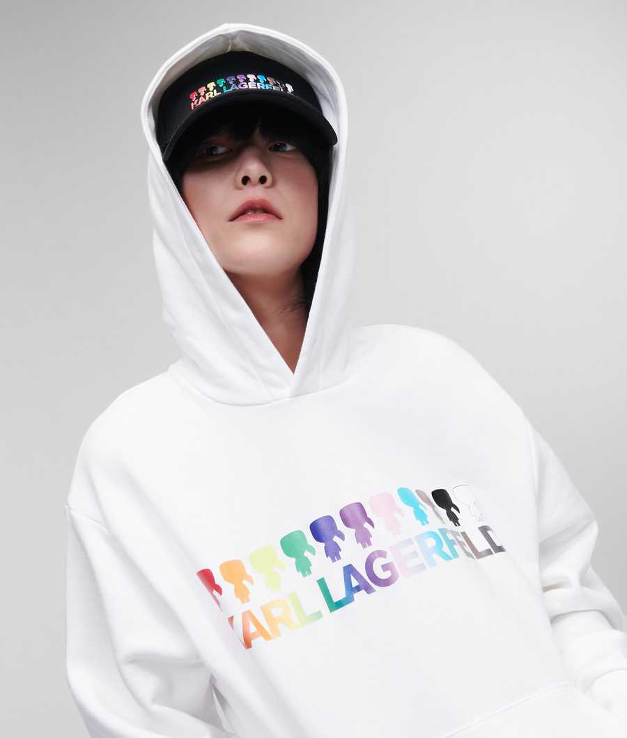 White Women's Karl Lagerfeld K/Love Sweatshirts | TH345BUSC