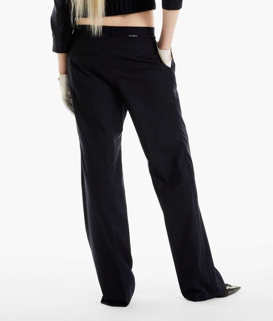 White Women's Karl Lagerfeld Karl Lagerfeld X Alled-martinez Pinstripe Pants | TH302ALUF