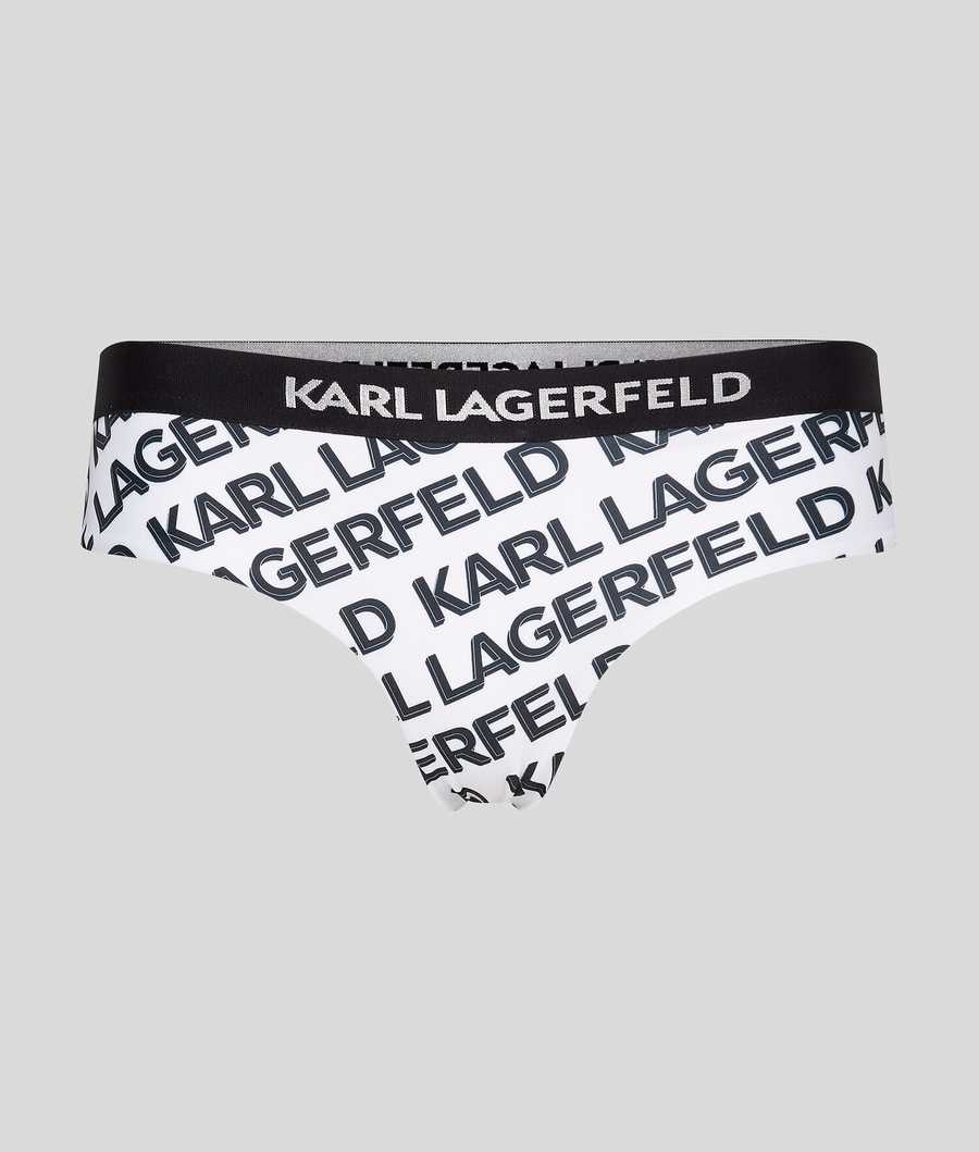 White Women\'s Karl Lagerfeld Karl Logo Hipster Beachwear | TH236KUCJ